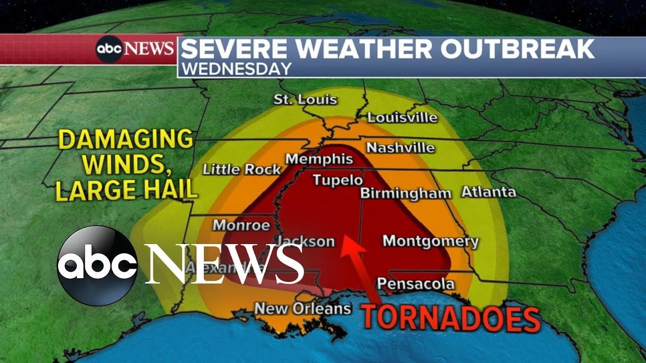 58 million Americans on alert for damaging wind, tornadoes