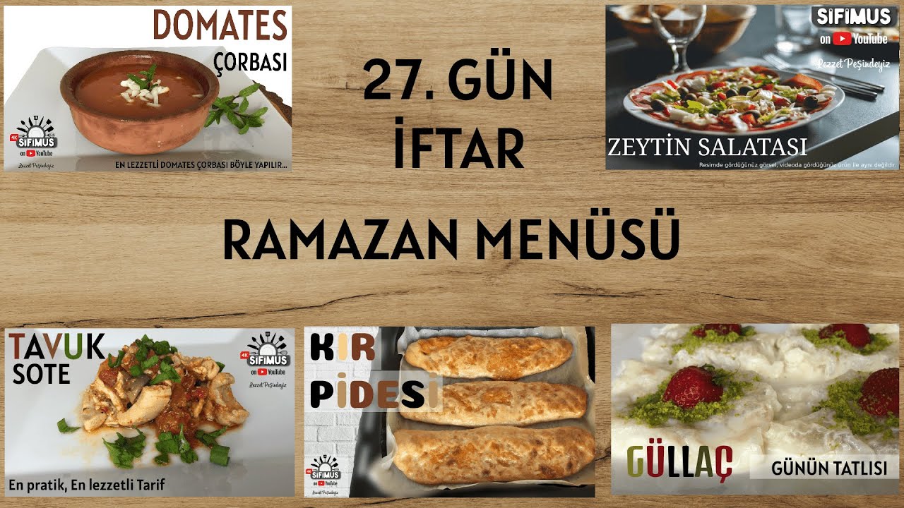 2021 RAMAZAN İFTAR MENÜSÜ ÖNERİSİ  (30 günlük) ✔ #27.Gün YEMEK TARİFLERİ