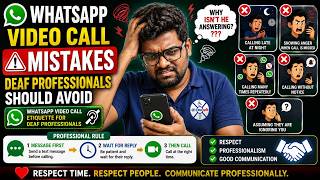 WhatsApp Video Call Mistakes Deaf Professionals Should Avoid | ISL screenshot 4