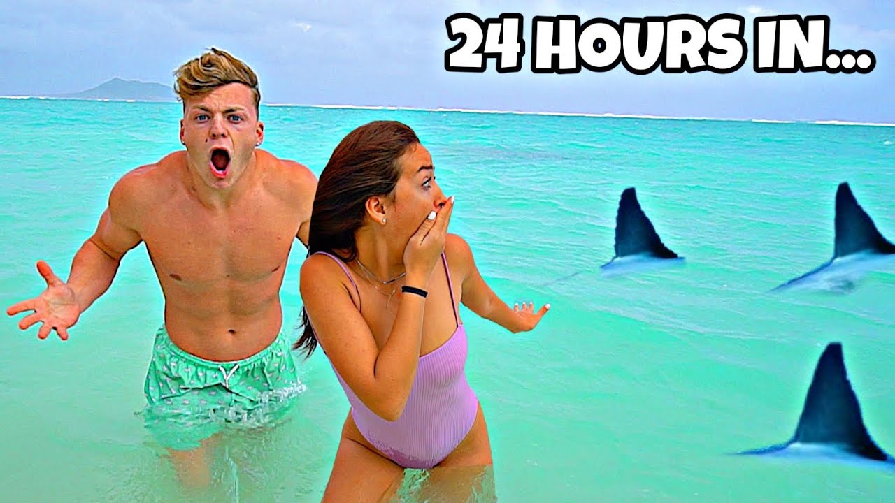 LAST TO LEAVE OCEAN WINS $10,000 *SHARKS*