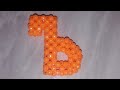 DIY Letter &quot;ъ&quot; beads.  Буква &quot;ъ&quot; твердый знак из бусин.