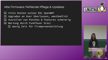 Grazer Linuxtage 2023 - Funkfeuer Graz 🧡 Gluon: Neue OpenWrt Firmware