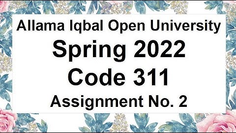 AIOU Code 311 Solved Assignment No.2 Spring 2022 || Subject: Book Keeping & A/C || Level: FA/ I Com