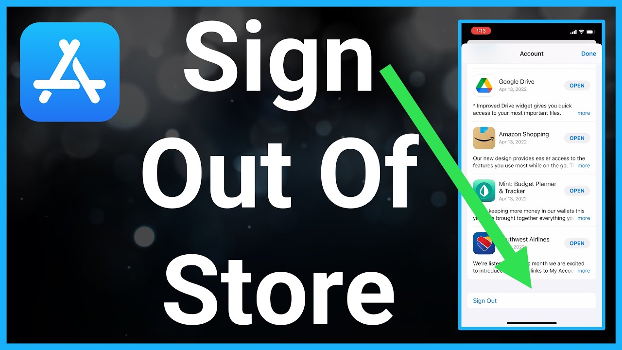 How To Sign Out Of App Store 