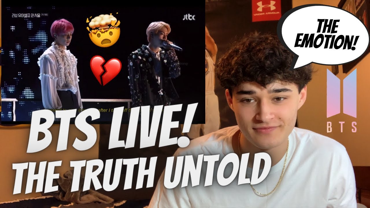 BTS -The Truth Untold Live Performance REACTION!!
