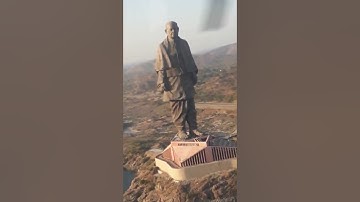 Statue of Unity helicopter view