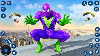 Fighting Purple Spider Rope SuperHero Rescue Girl Part 2 - Android Gameplay screenshot 4
