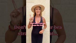 How to hide your bra straps with a bra clip ! Would you try this ? YES or NO ? #fashionhacks #howto
