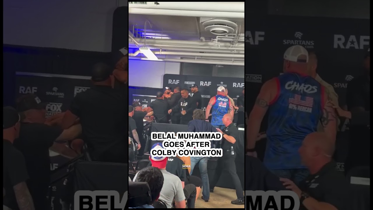 Belal Muhammad ATTACKS Colby Covington at the RAF 11 press conference!