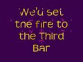 Set Fire to The Third Bar - Snow Patrol - Onscreen Lyrics