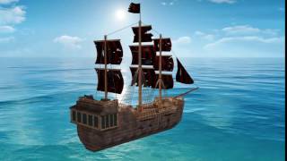 3D Pirate Ship Model