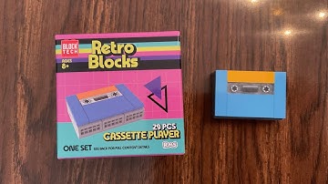 Let’s Build Block Tech Retro Blocks Cassettespeler LEGO-compatibele bouwstenen van Five Below