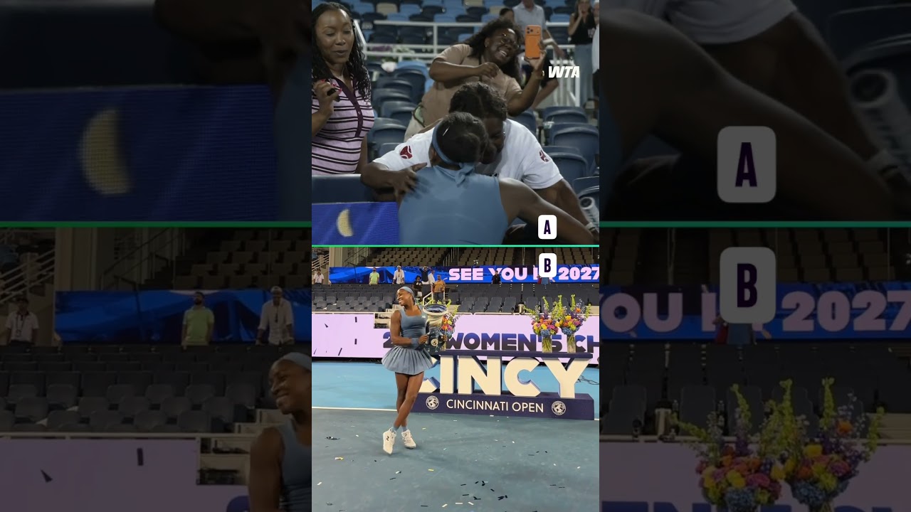 Would you rather… A: Get a hand delivered racket or B: Do a TikTok with Coco Gauff? #wta #usopen