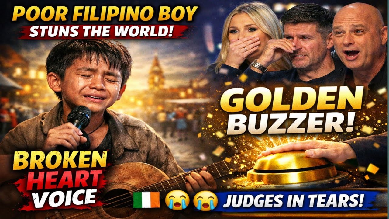 Poor Cebu City Boy’s Broken Heart Voice SHOCKS Ireland’s Got Talent Judges 😭 Golden Buzzer Moment