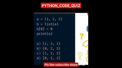 PYTHON CODING QUIZ #ai #motivation #java #math #blockchain #python #coding #quiz #php #bts #cod
