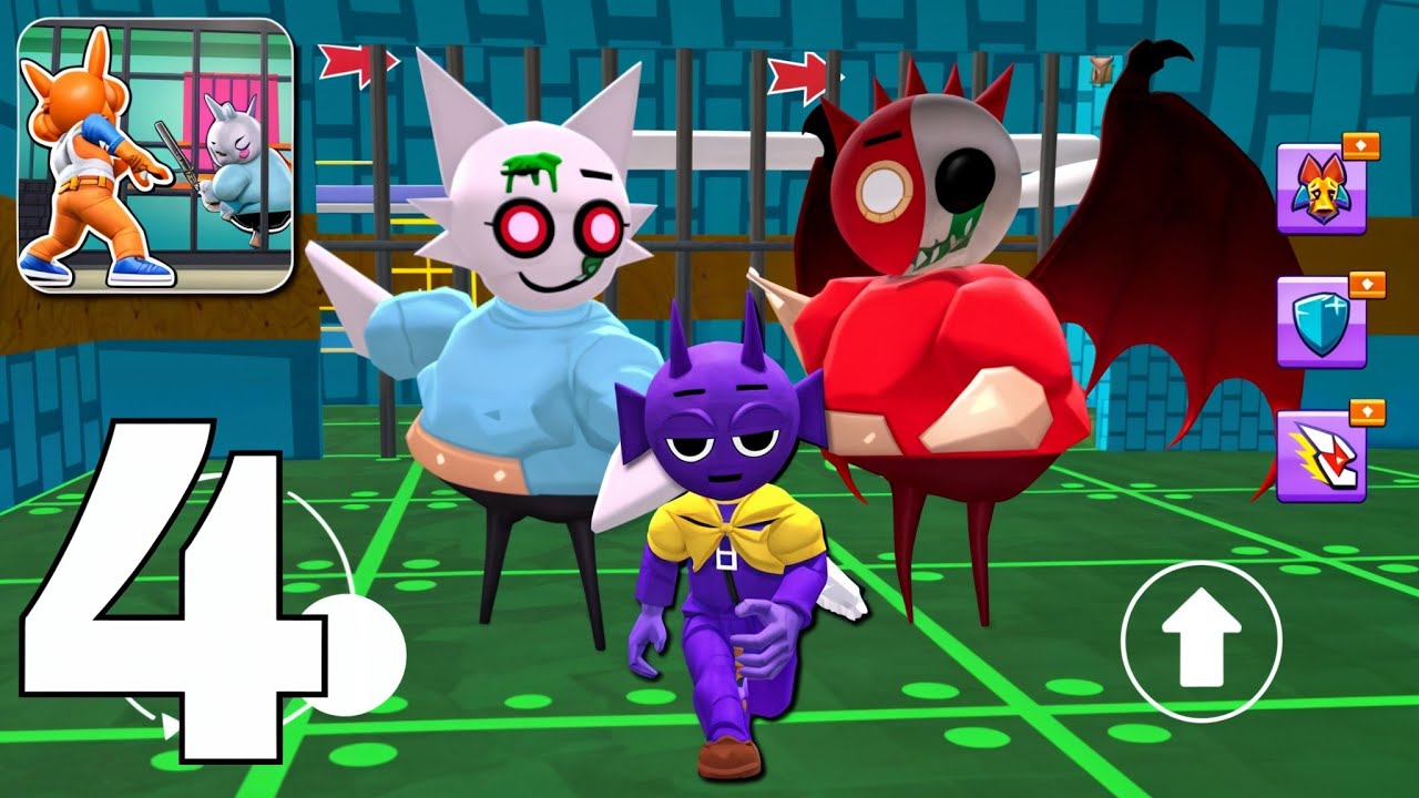 Prison Breakout: Sprunk Escape - Gameplay Walkthrough Part 4 - Sprunki Prison Escape (Android, iOS)