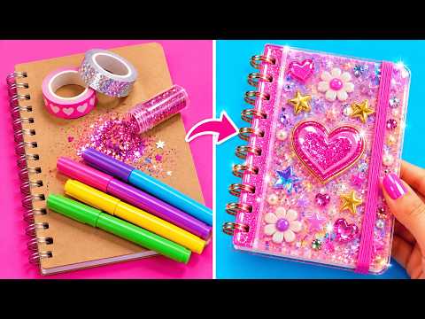 ¿ÚTILES ESCOLARES ABURRIDOS? ¡YA NO! 🎒✨ Manualidades Escolares Creativas de 123 GO! GOLD