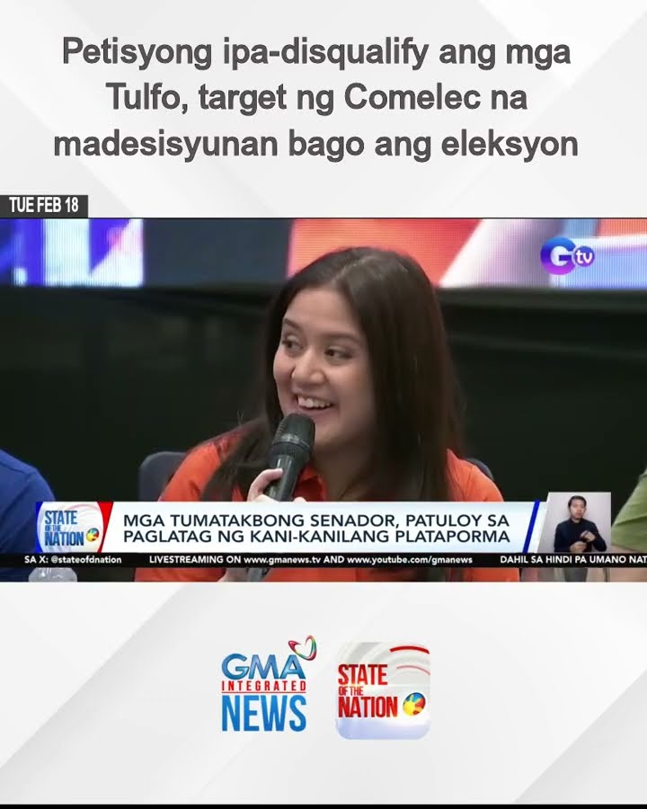 Petisyong ipa-disqualify ang mga Tulfo, target ng Comelec na madesisyunan bago ang eleksyon | SONA