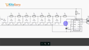 Piano Based on 555 timer by KitsGuru.com | LGBK002