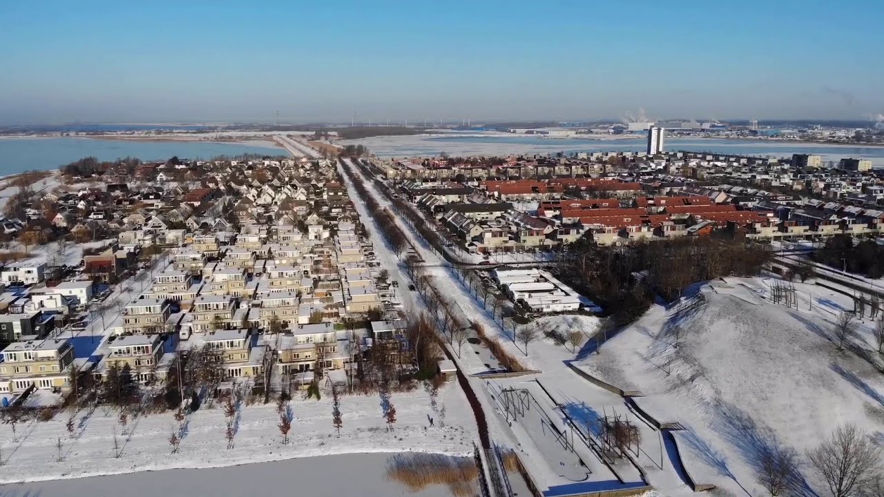 Sneeuw op de Bergse plaat (Bergen op Zoom)