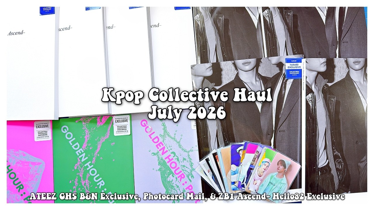 Mini Collective Haul July 2026 ✰ ATEEZ GH5 B&N, Photocards, & ZB1