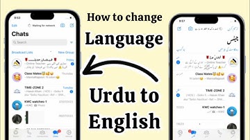 How to change language Urdu to English on iPhone .