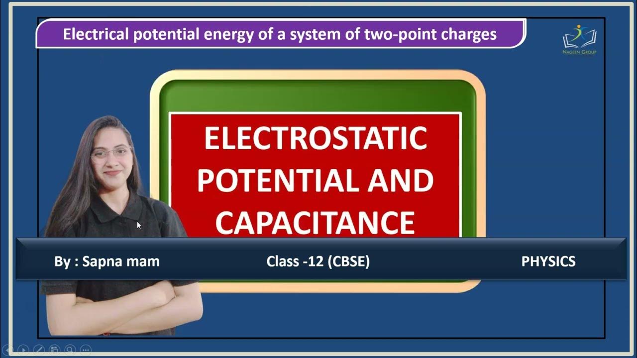 Electrical potential energy of a system of two point charges YouTube