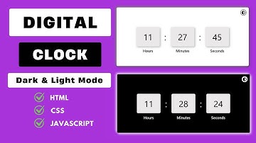 Digital Clock using HTML, CSS and JavaScript