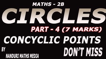 CIRCLES part 4 | #NANDURIMATHSMEDIA