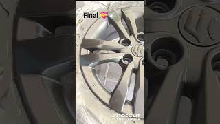 #Brezza alloy wheel paint ✅🎨#like #subscribe 🙏✅#