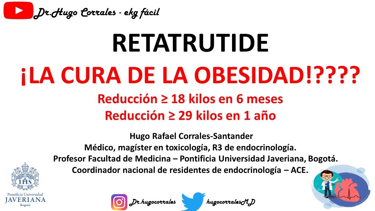 retatrutide para que sirve CURAR LA OBESIDAD CON MEDICAMENTOS? RETATRUTIDE: REDUCE 18 KILOS EN 6 MESES  Y 29 KILOS EN 1 AÑO