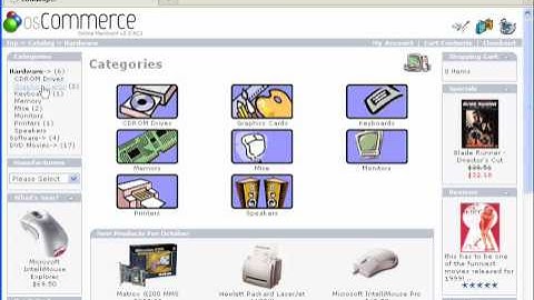 osCommerce categories Structure Overview Tutorial