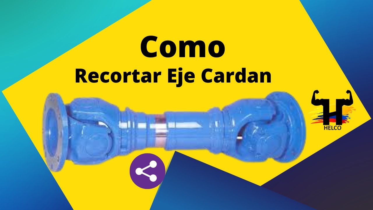 Como recortar la longitud de un eje cardan, eje articulado, eje de mando de  un chevrolet C70