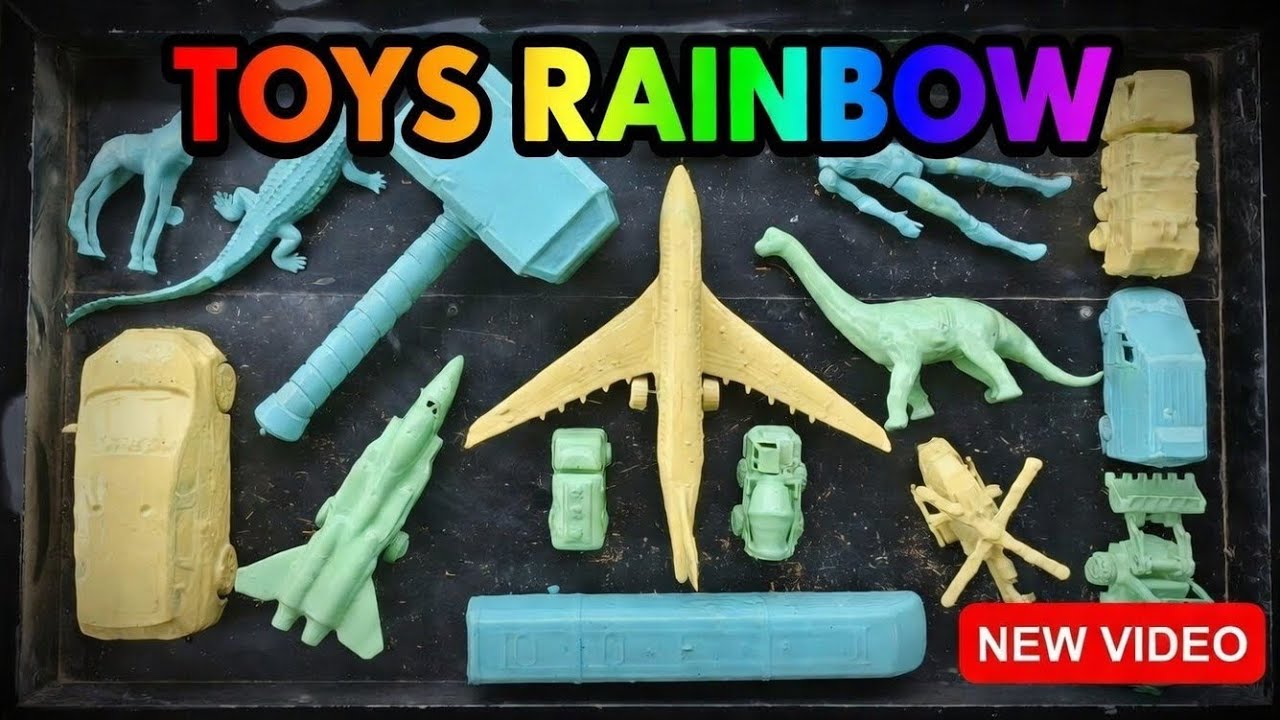 Найти и почистить грязные игрушки радужного цвета 🌈 | полицейская машина, машина скорой помощи, с...