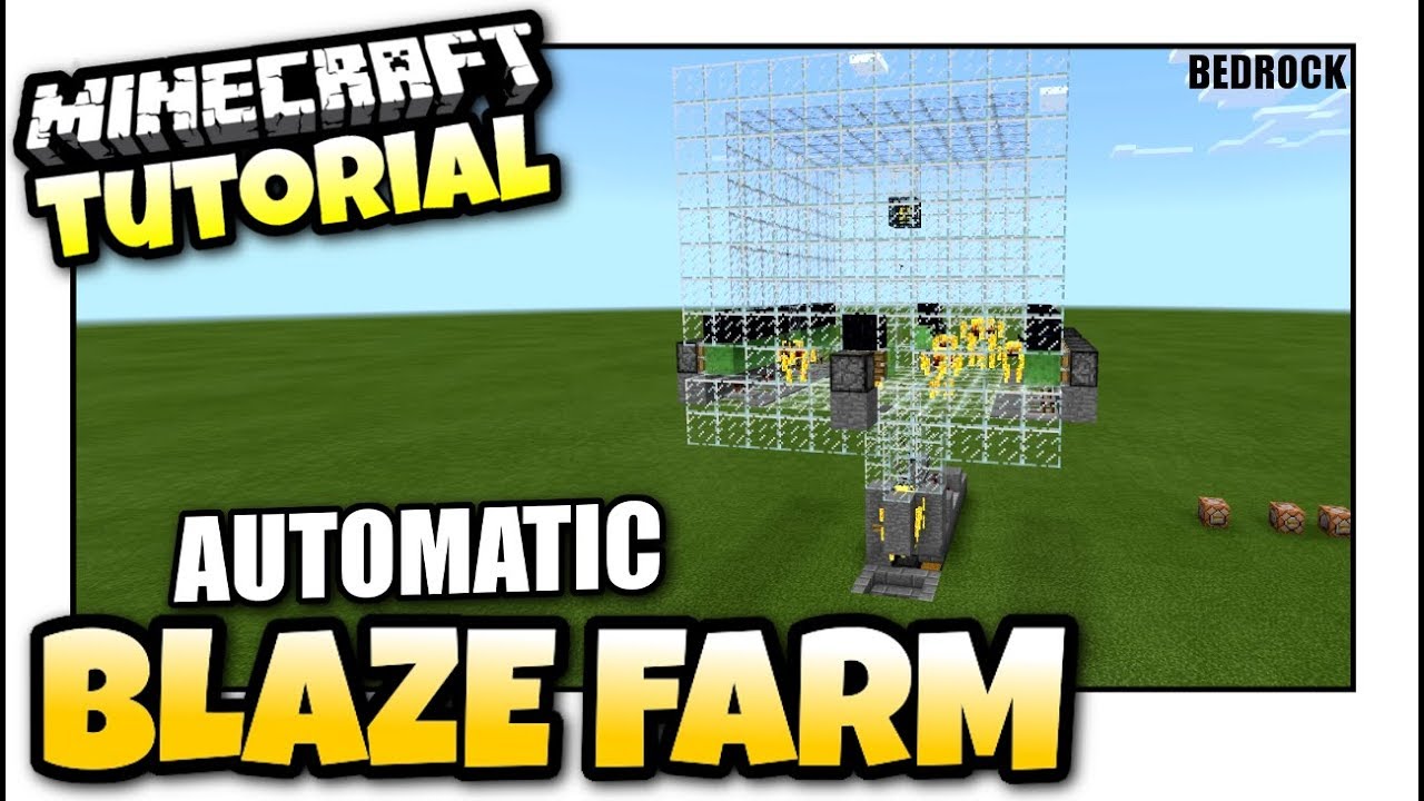 Minecraft - AUTOMATIC BLAZE FARM [ Redstone Tutorial 