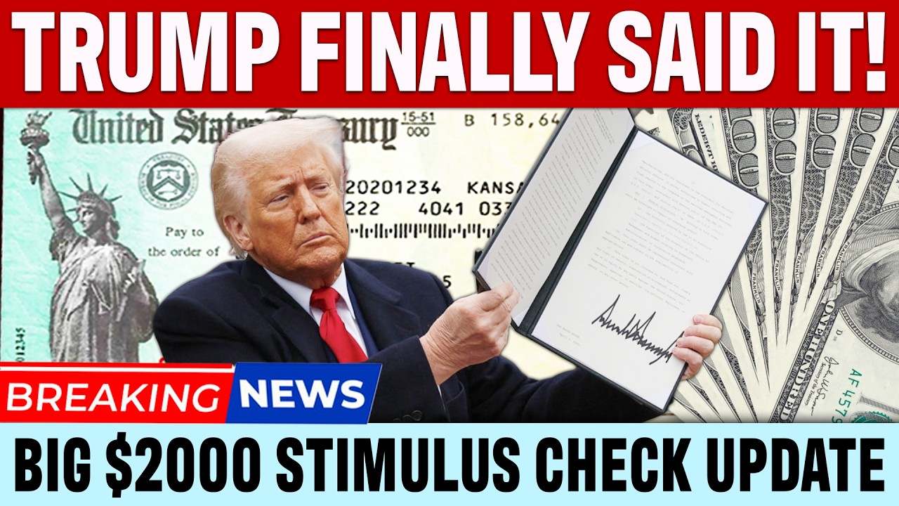 ГОТОВО! Чек на 2000 долларов, и Трамп говорит: «ТОЛЬКО Я МОГУ ЭТО СДЕЛАТЬ».