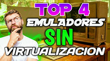 TOP 4 EMULADORES SIN VIRTUALIZACION 🔥EMULADOR PARA PC DE BAJOS RECURSOS 2025