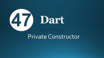 47.  Dart Private Constructor(Arabic)  لغة البرمجة دارت
