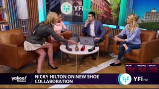 Nicky Hilton discusses her new French Sole shoe collection with Erin Sykes on Yahoo! Finance