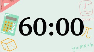 60 Minute Cute Math Timer (Silent)