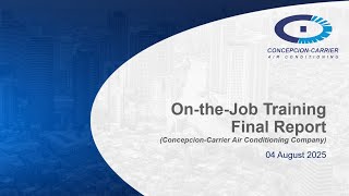 CDM OJT Final Report 2025 | Alfred G. Flores (EE-3)