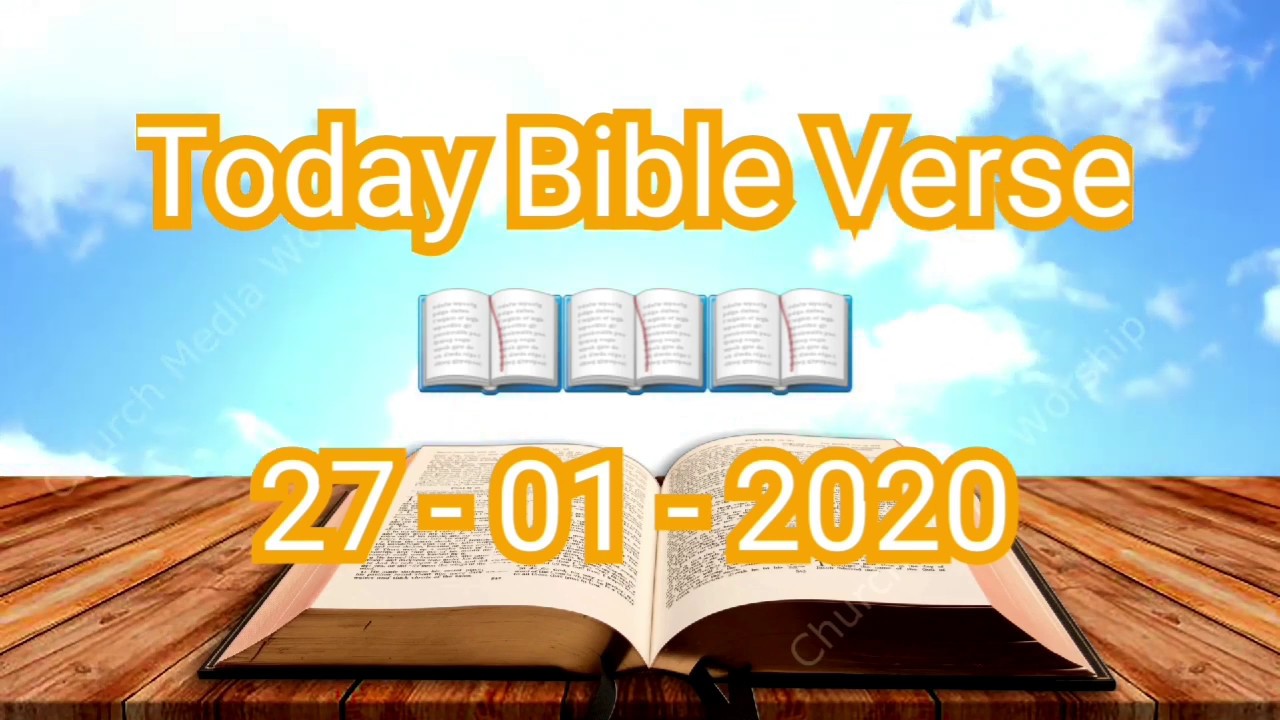 Today Bible Verse 27 01 2020 Daily Bible Verse Bible Verse Anglican Tv Youtube