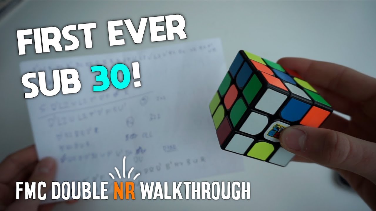 Cube Fmc I Solved the Rubik's Cube in 29 Moves! FMC Double NR walkthrough - YouTube