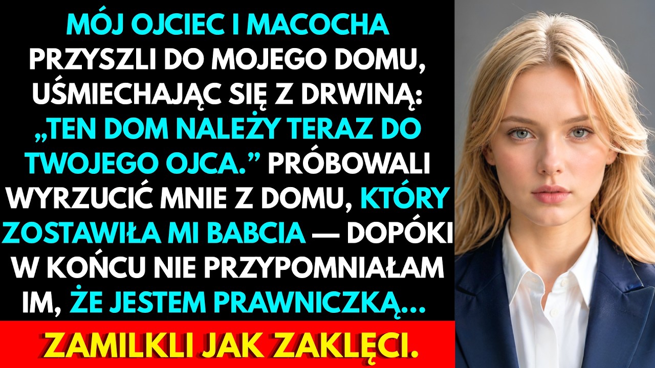 Siedziałam w salonie, popijając kawę, gdy usłyszałam walenie do drzwi. Myślałam, że to sąsiad. Otworzyłam i zobaczyłam ojca, macochę, przyrodnią siostrę z telefonem w ręku i czterech tragarzy z...