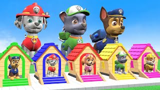 PAW Patrol Guess The Right Door ESCAPE ROOM CHALLENGE Animals Tire Game Cow Mammoth Elephant Tiger