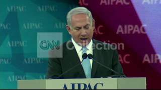 AIPAC:ISRAELI PM NETANYAHU-PEACE WITH PALESTINIANS