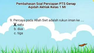 Latihan Soal PTS 2 Aqidah Akhlak Kelas 1 MI (Madrasah Ibtidaiyah) Tahun 2022 dan Pembahasannya Latihan Soal PTS 2 Aqidah Akhlak Kelas 1 MI (Madrasah Ibtidaiyah) Tahun 2022 dan Pembahasannya