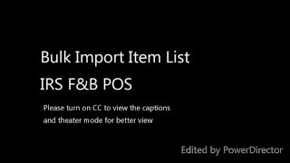 Bulk Import Item List - IRS F&B Pos screenshot 4