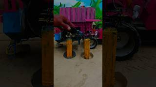 Real Working Mini Tractor Cement Pole Machine 🚜😲 #shorts@MiniConsCreator