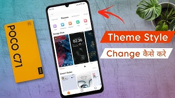 How to Change Theme Style in Poco C71 / Poco C71 me App Icon Change Kaise Kare